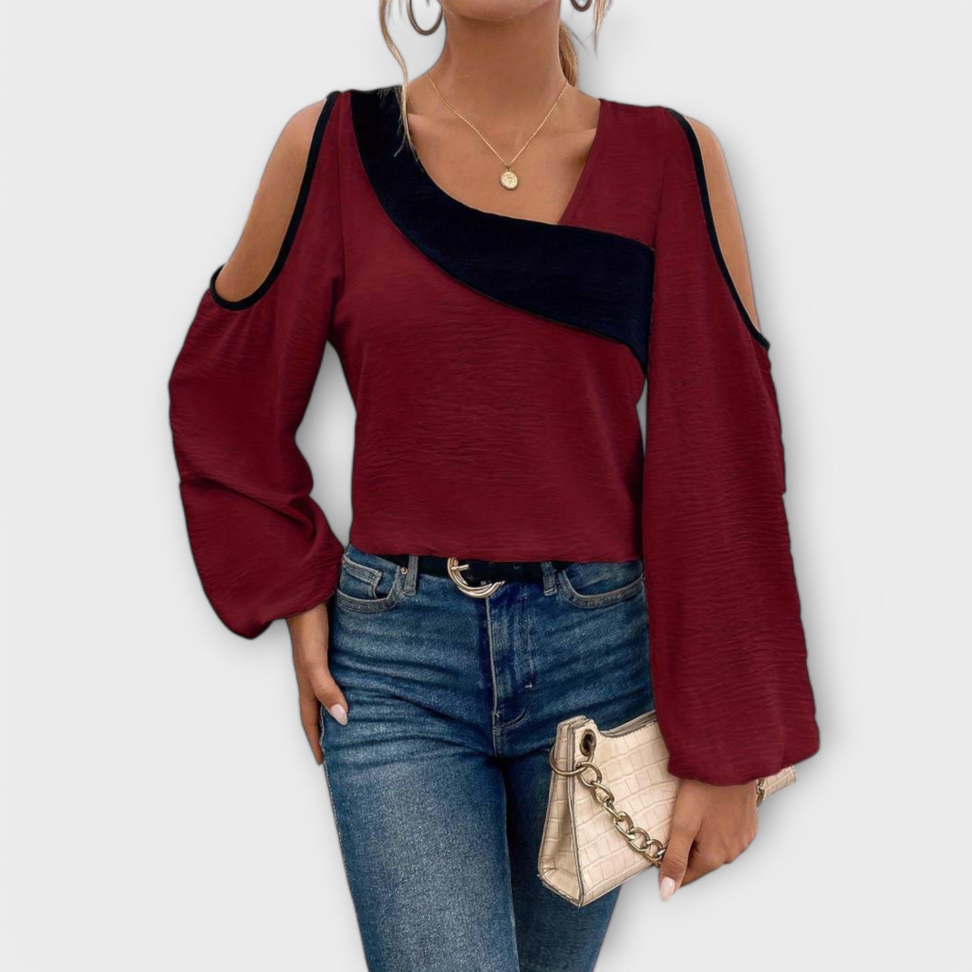 Scarlett - Blouse with Square Neckline
