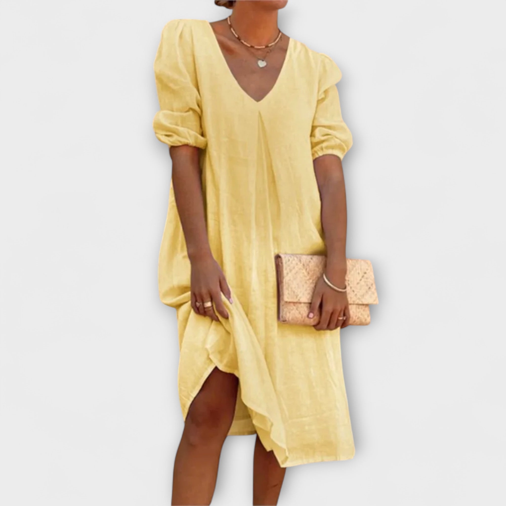 Fanny - Elegant summer dress with lace details