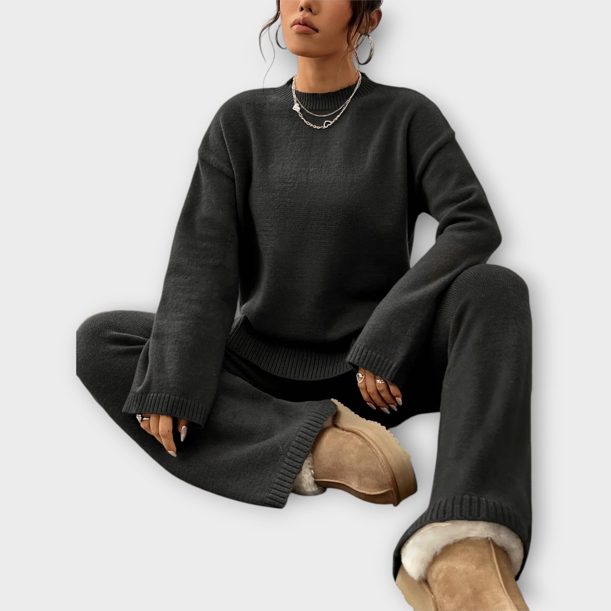 Maria Ribbed Knit Set
