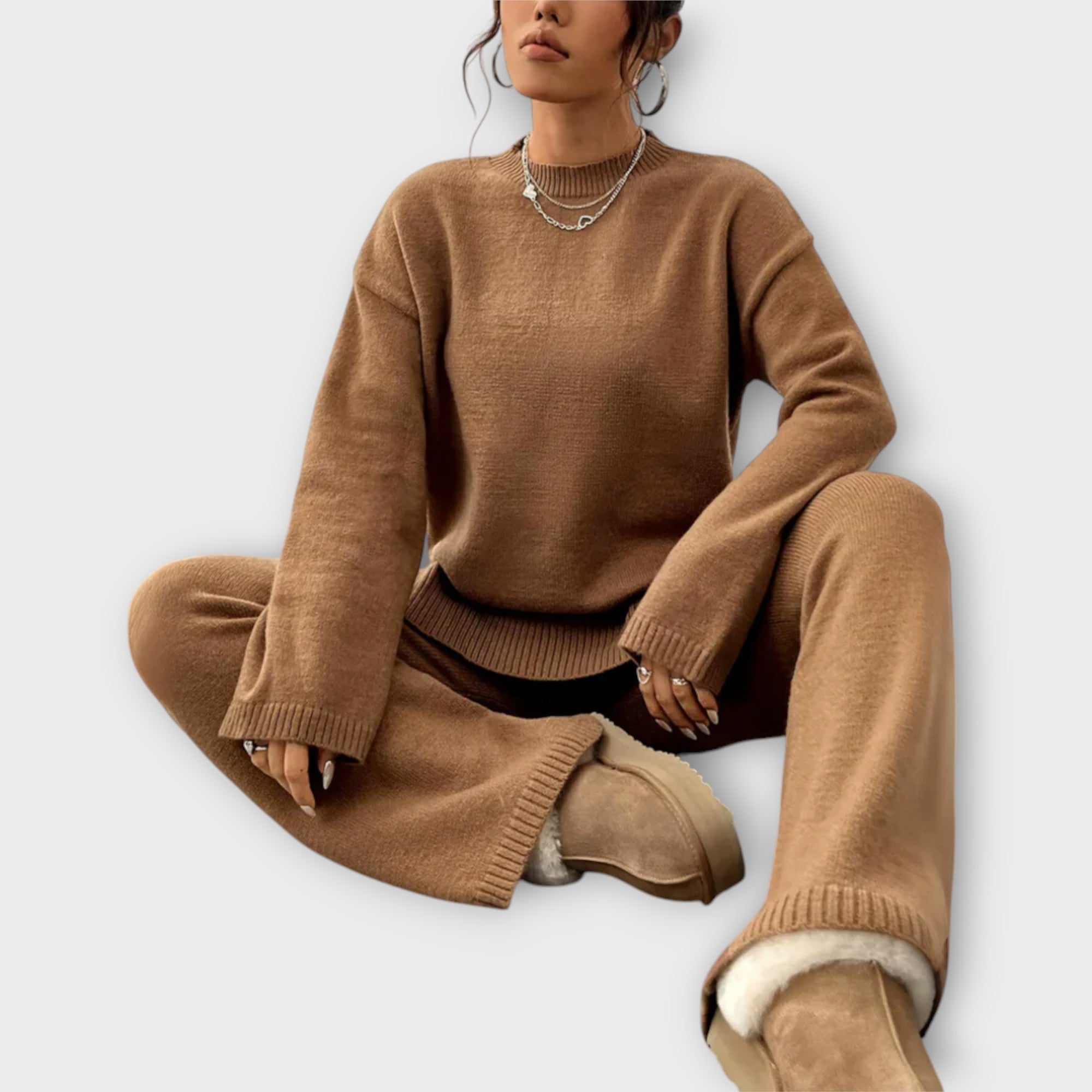 Maria Ribbed Knit Set