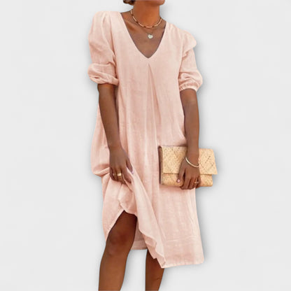 Fanny - Elegant summer dress with lace details
