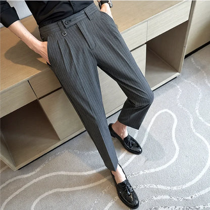 Striped Suit Trousers Verno