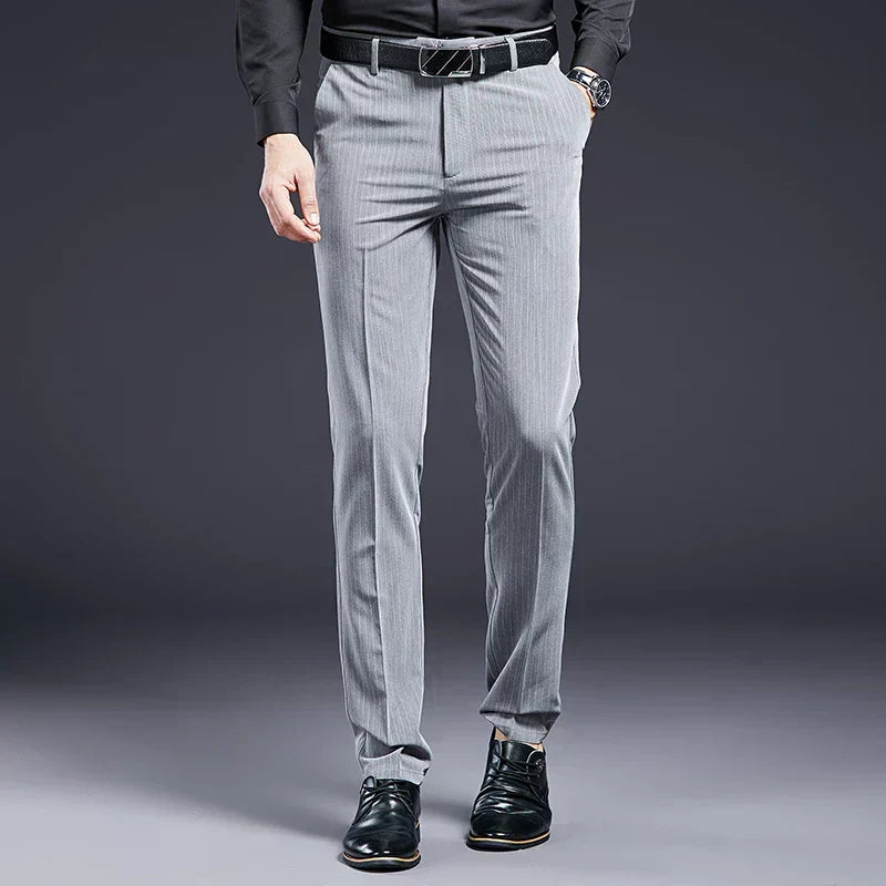 Premium Men's Suit Trousers Striped Verno