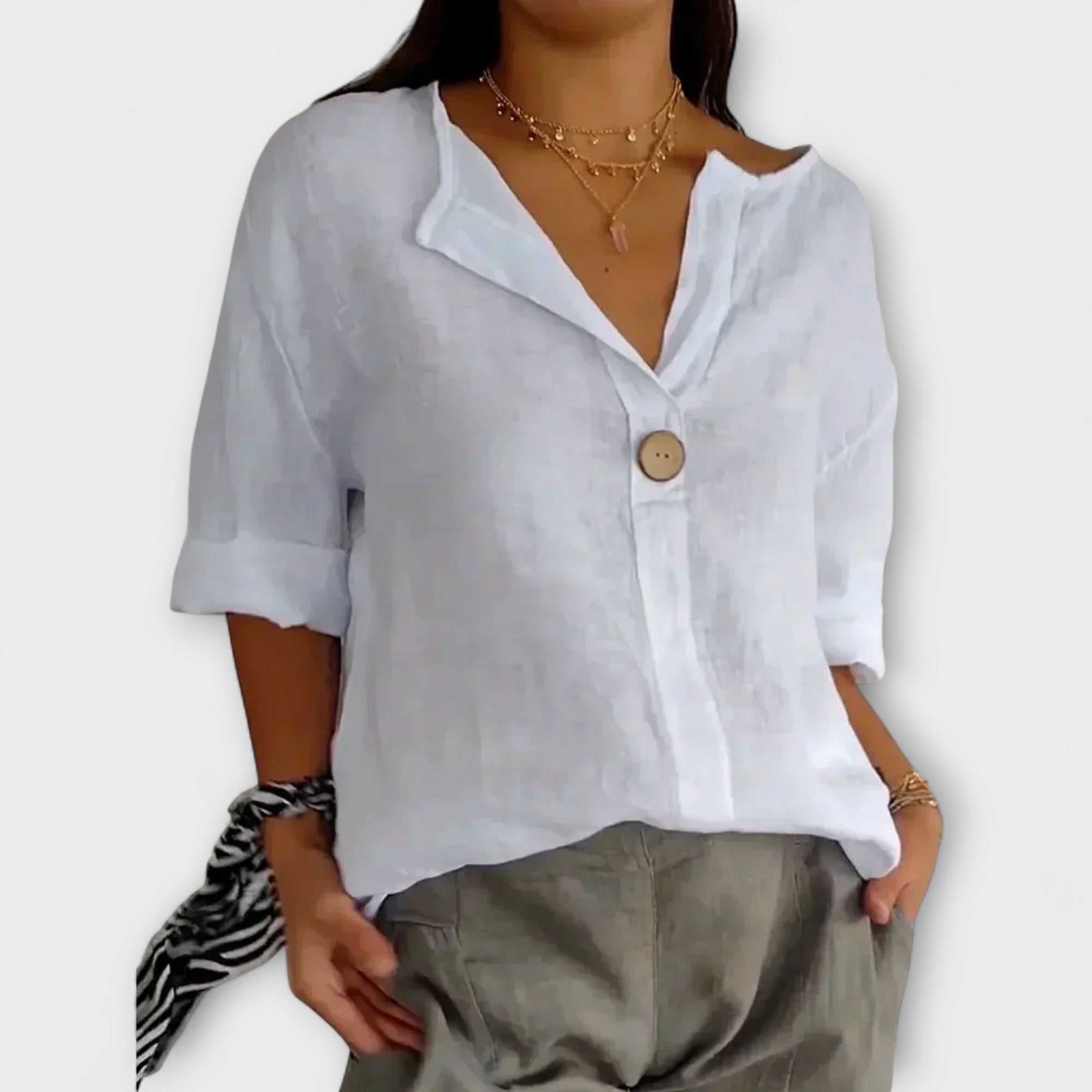 Nicole - Stylish Blouse with V-Neck